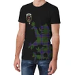 Adam Tartan Clan Crest Lion & Thistle T-Shirt K6