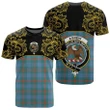 Agnew Ancient Tartan Clan Crest T-Shirt - Empire I - HJT4