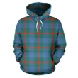 Agnew Ancient Tartan Hoodie, Scottish Agnew Ancient Plaid Pullover Hoodie HJ4