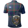 Agnew Modern Polo Shirts Tartan Crest A30