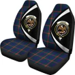 Agnew Modern Tartan Clan Crest Car Seat Cover - Circle Style HJ4
