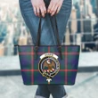 Agnew Tartan Clan Badge Leather Tote Bag (Small) A9