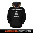 Aikenhead In My Head Hoodie Tartan Scotland K32