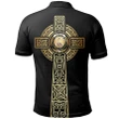 Ainslie Polo Shirt Celtic Tree Of Life Clan Unisex Black A91