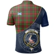 Ainslie Polo Shirts Tartan Crest A30