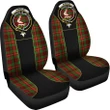 Ainslie Tartan Car Seat Cover Clan Badge - Special Version K7