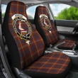 Ainslie Tartan Car Seat Covers - Clan Badge K7