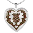 Ainslie Tartan Luxury Necklace Luckenbooth Thistle TH8