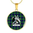 Alexander Tartan Crest Circle Necklace HJ4