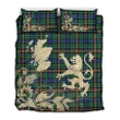 Allison Tartan Scotland Lion Thistle Map Quilt Bed Set Hj4