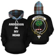 Anderson Ancient In My Head Hoodie Tartan Scotland K32
