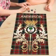 Anderson of Arbrake Clan Name Crest Tartan Thistle Scotland Jigsaw Puzzle K32
