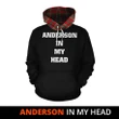Anderson of Arbrake In My Head Hoodie Tartan Scotland K32