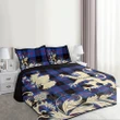 Angus Modern Tartan Scotland Lion Thistle Map Quilt Bed Set Hj4