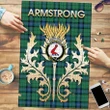 Armstrong Ancient Clan Name Crest Tartan Thistle Scotland Jigsaw Puzzle K32