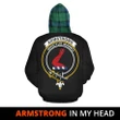 Armstrong Ancient In My Head Hoodie Tartan Scotland K32