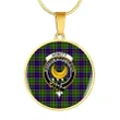 Arnott Tartan Crest Circle Necklace HJ4