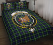 Baillie Modern Tartan Quilt Bed Set Clan Badge K7