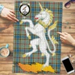 Balfour Blue Clan Crest Tartan Unicorn Scotland Jigsaw Puzzle K32