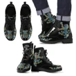 Balfour Blue Tartan Leather Boots Lion And Thistle TH8
