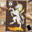 Balfour Modern Clan Crest Tartan Unicorn Scotland Jigsaw Puzzle K32
