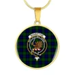 Bannatyne Tartan Crest Circle Necklace HJ4
