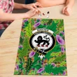 Baxter Clan Crest Tartan Thistle Pattern Scotland Jigsaw Puzzle K32