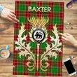 Baxter Modern Clan Name Crest Tartan Thistle Scotland Jigsaw Puzzle K32