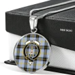 Bell of the Borders Tartan Crest Circle Necklace HJ4