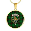 Beveridge Tartan Crest Circle Necklace HJ4