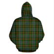 Bisset Tartan Hoodie, Scottish Bisset Plaid Pullover Hoodie HJ4