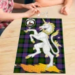 Blair Modern Clan Crest Tartan Unicorn Scotland Jigsaw Puzzle K32