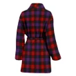 Brown Modern Tartan Womens Bathrobe - BN