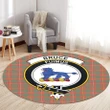 Bruce Ancient Clan Crest Tartan Round Rug K32