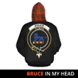 Bruce Modern In My Head Hoodie Tartan Scotland K32