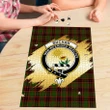 Buchan Modern Clan Crest Tartan Jigsaw Puzzle Gold K32