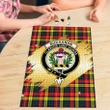 Buchanan Modern Clan Crest Tartan Jigsaw Puzzle Gold K32