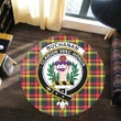 Buchanan Modern Clan Crest Tartan Round Rug K32