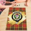 Buchanan Old Set Weathered Clan Crest Tartan Jigsaw Puzzle Gold K32