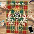 Buchanan Old Sett Clan Name Crest Tartan Thistle Scotland Jigsaw Puzzle K32