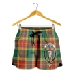 Buchanan Old Sett Crest Tartan Shorts For Women K7