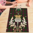 Cairns Clan Crest Tartan Thistle Gold Jigsaw Puzzle K32