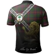 Cairns Polo Shirts Tartan Crest Celtic Scotland Lion A30