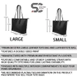 Cairns Tartan Clan Badge Leather Tote Bag (Large) A9
