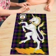 Cameron of Erracht Modern Clan Crest Tartan Unicorn Scotland Jigsaw Puzzle K32