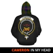 Cameron of Erracht Modern In My Head Hoodie Tartan Scotland K32