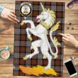 Cameron of Erracht Weathered Clan Crest Tartan Unicorn Scotland Jigsaw Puzzle K32