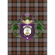 Cameron of Erracht Weathered Clan Garden Flag Royal Thistle Of Clan Badge K23