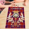 Cameron of Lochiel Modern Clan Name Crest Tartan Thistle Scotland Jigsaw Puzzle K32