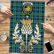 Campbell Ancient 01 Clan Crest Tartan Thistle Gold Jigsaw Puzzle K32